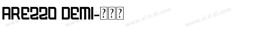 Arezzo Demi字体转换 Arezzo Demi字体转换
